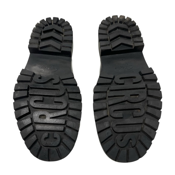 Sam Edelman Circus Everly Black Patent Platform Chunky Lug Loafers Women’s 8.5 - Picture 12 of 14